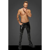 Snake Wetlook Long Pants for Men with Back Pockets Mens Latex